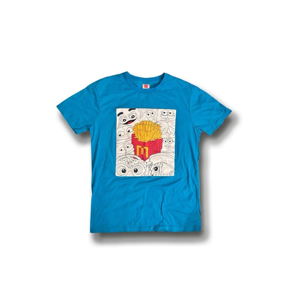 McDonald’s fries graphic tee blue